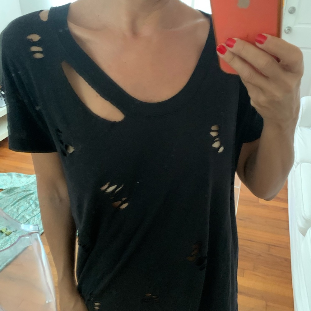 Zadig Voltaire ripped tshirt